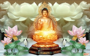 Bộ tranh gạch Phật giáo - tranh gạch men 3D