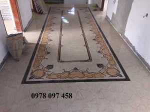 Thảm gạch in hoa văn sang trọng
