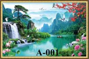 Bộ gạch tranh phòng khách đẹp - giá rẻ