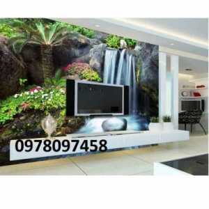 Bộ tranh gạch giả sứ ngọc trang trí phòng khách