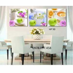 Bộ tranh gạch 3D ốp tường phòng bếp