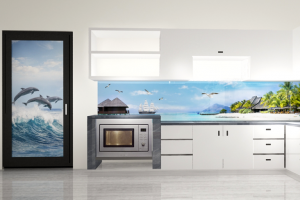 Bộ tranh kính  trang trí phòng bếp