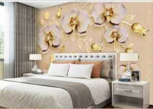 Gạch tranh 3D hoa lan