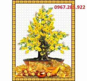 Gạch tranh 3D  hoa mai