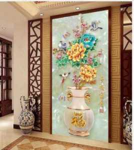 Gạch tranh 3D vách ngăn