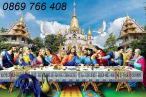 Gạch tranh 3D-tranh gạch Công Giáo