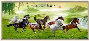 Gạch tranh Mã đáo thành công