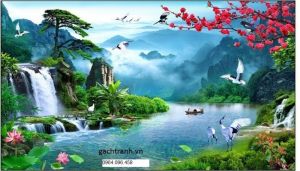 gạch tranh 3d , tranh gạch 3d , gạch tranh phong cảnh